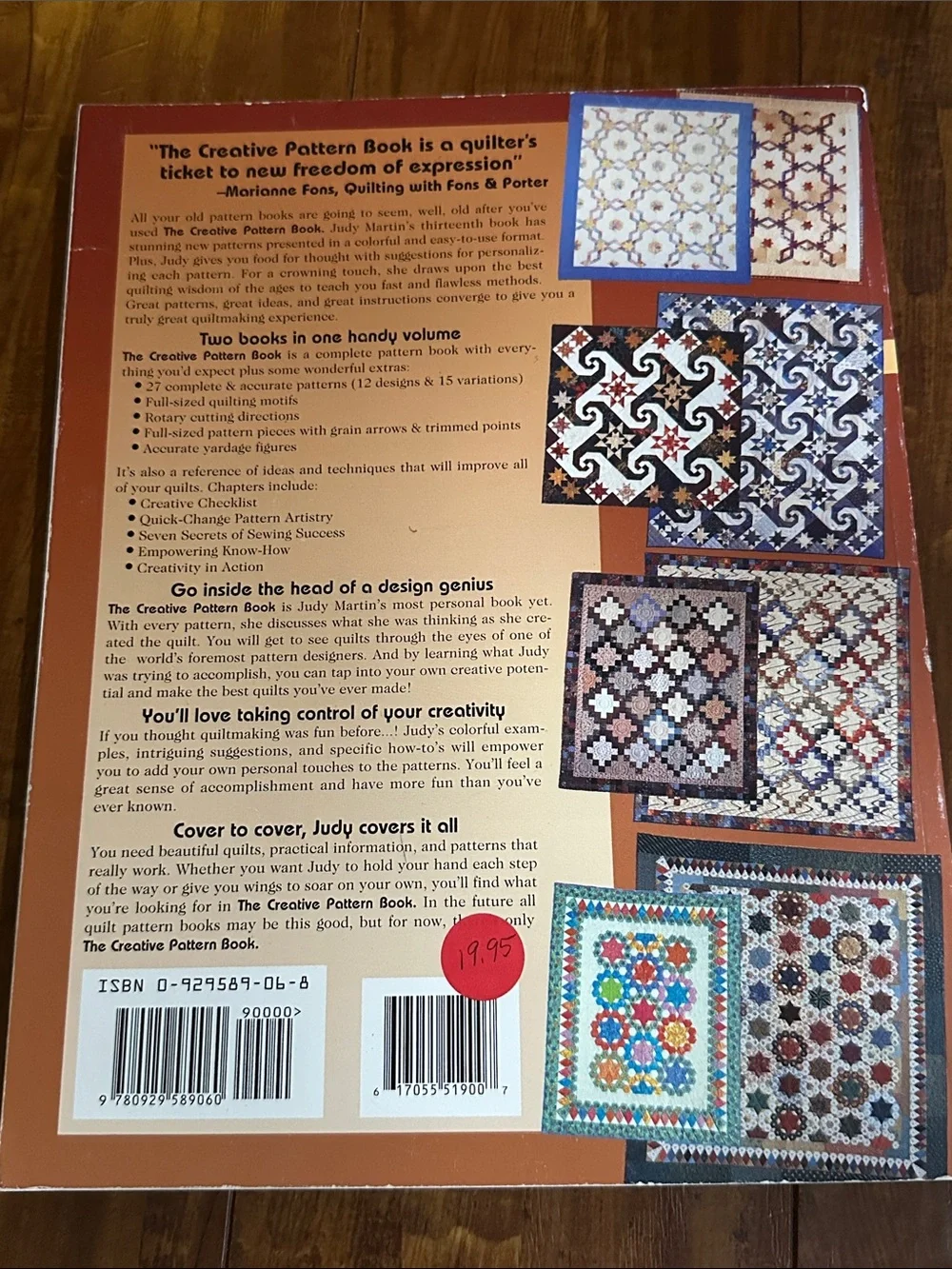 Judy Martin The Creative Pattern Book Quilting Patterns 27 Designs Quilt Book